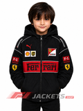 Kids Ferrari F1 Racing Hooded Jacket