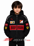 Kids Ferrari F1 Racing Hooded Jacket