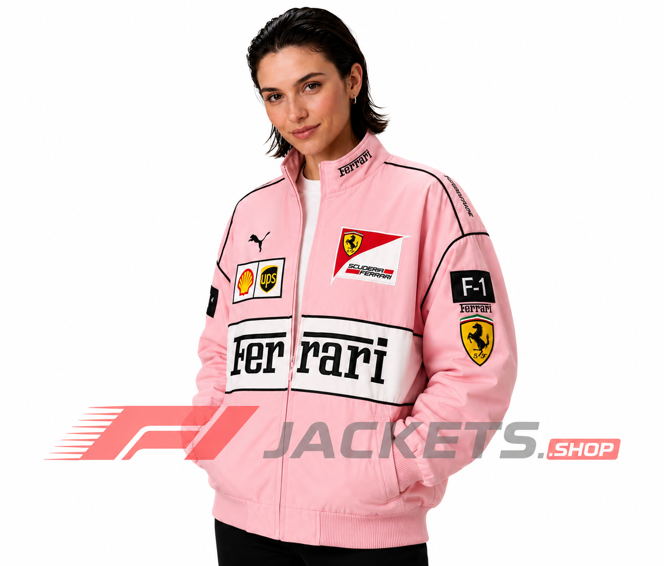 Ferrari F1 Racing Pink Jacket Pink Edition