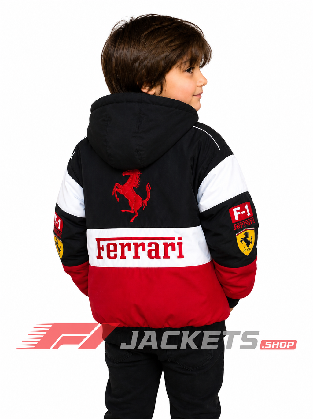Kids Ferrari F1 Racing Jacket