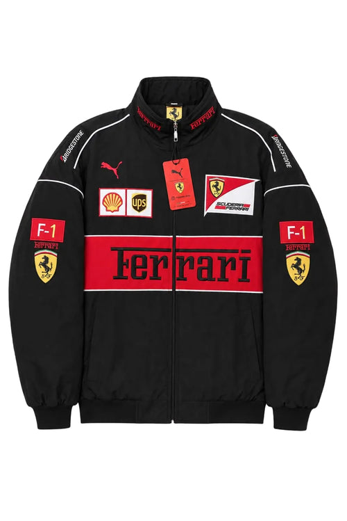 Ferrari F1 Racing Jacket – (Black)